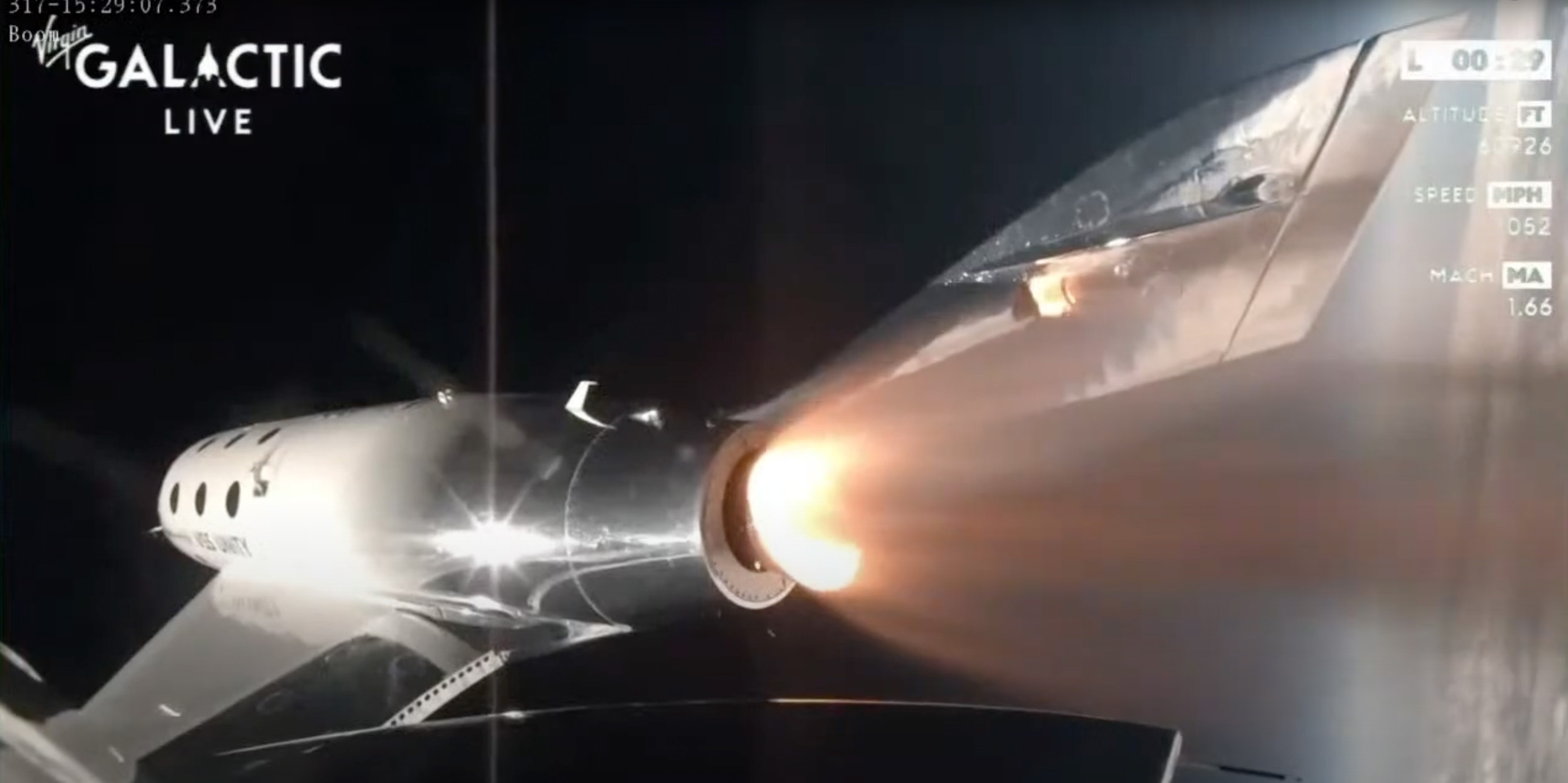 Primul zbor comercial al Virgin Galactic a ajuns în spațiu. Clienții care au plătit sute de mii de dolari pe un bilet au petrecut câteva minute în imponderabilitate