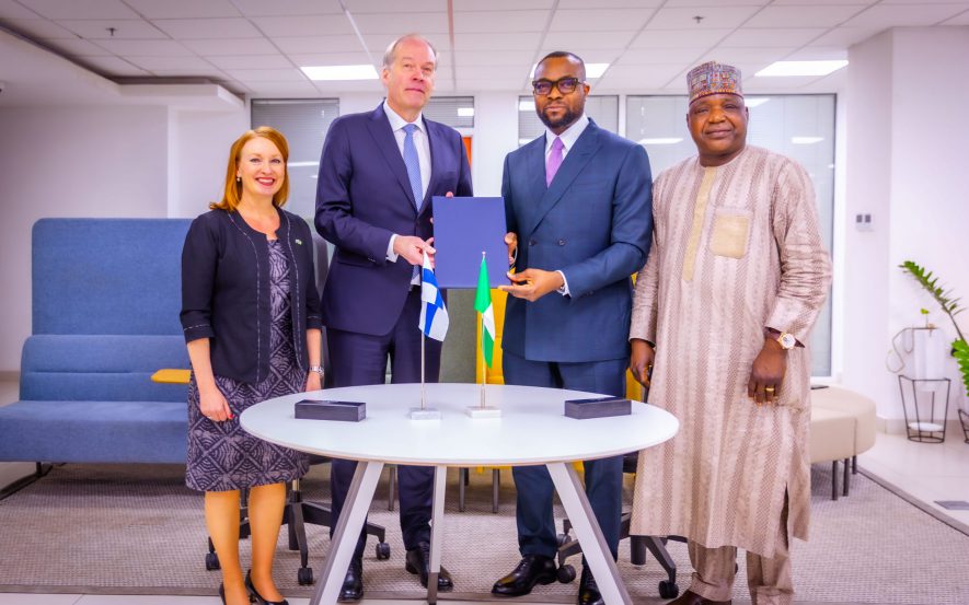 Nigeria’s communications minister Bosun Tijani and Finland’s Jarno Syrjälä sign a digital cooperation agreement in Abuja aimed at boosting innovation and public services.
