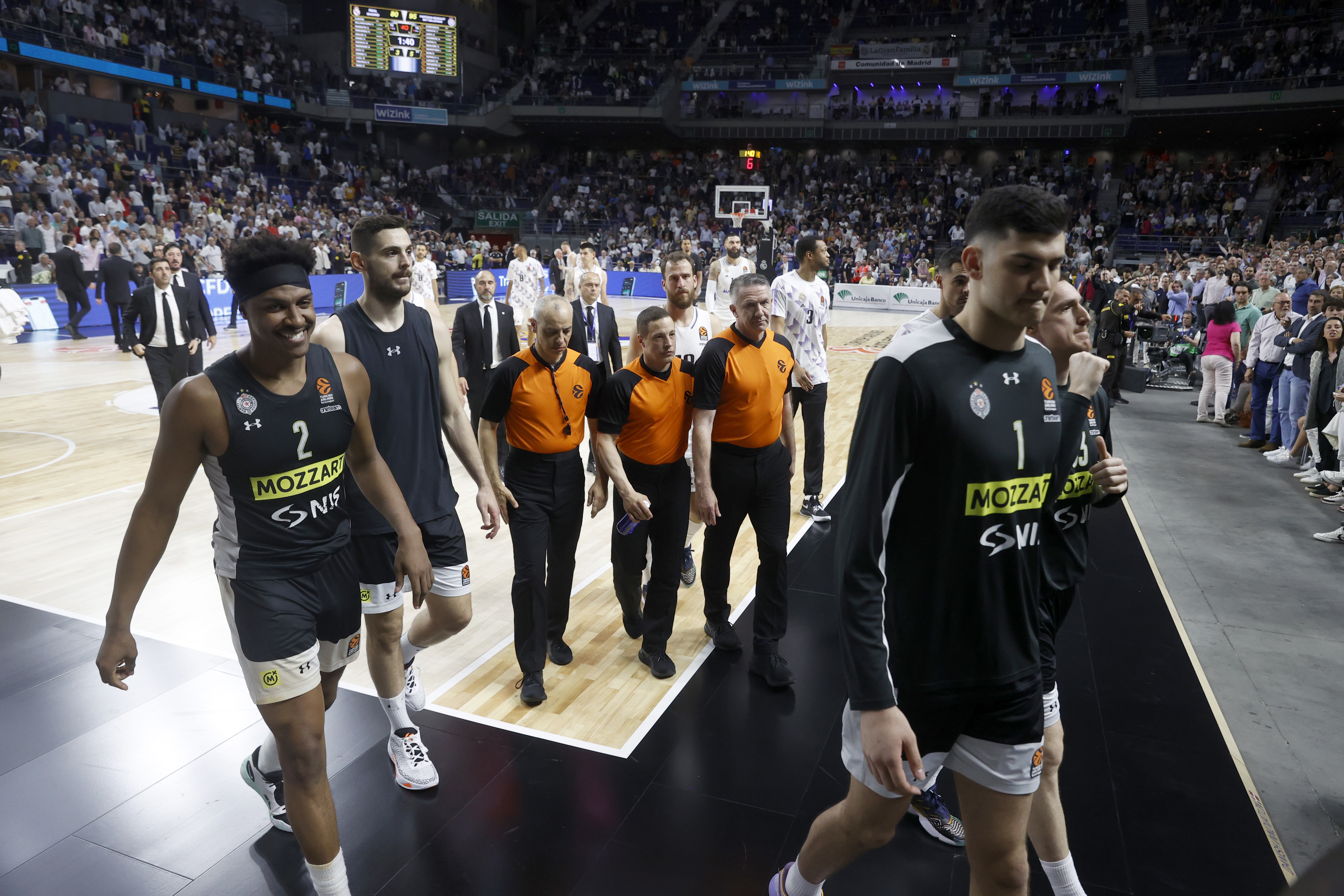 Meciul de baschet Real Madrid - Partizan Belgrad, din Euroliga de baschet, abandonat după o bătaie generală: „Ar trebui să meargă la închisoare”