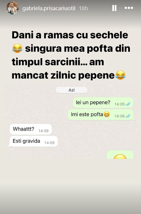 Reacția lui Dani Oțil după ce soția Gabriela Prisăcariu i-a spus ce pofte are: „Ce? Ești gravidă”