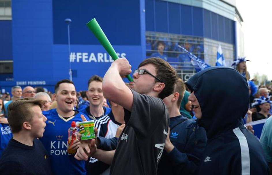 Ce party pe ”King Power Stadium”! Leicester a dat o petrecere pe cinste, la meciul cu Everton. Imagini de colecție / GALERIE FOTO & VIDEO