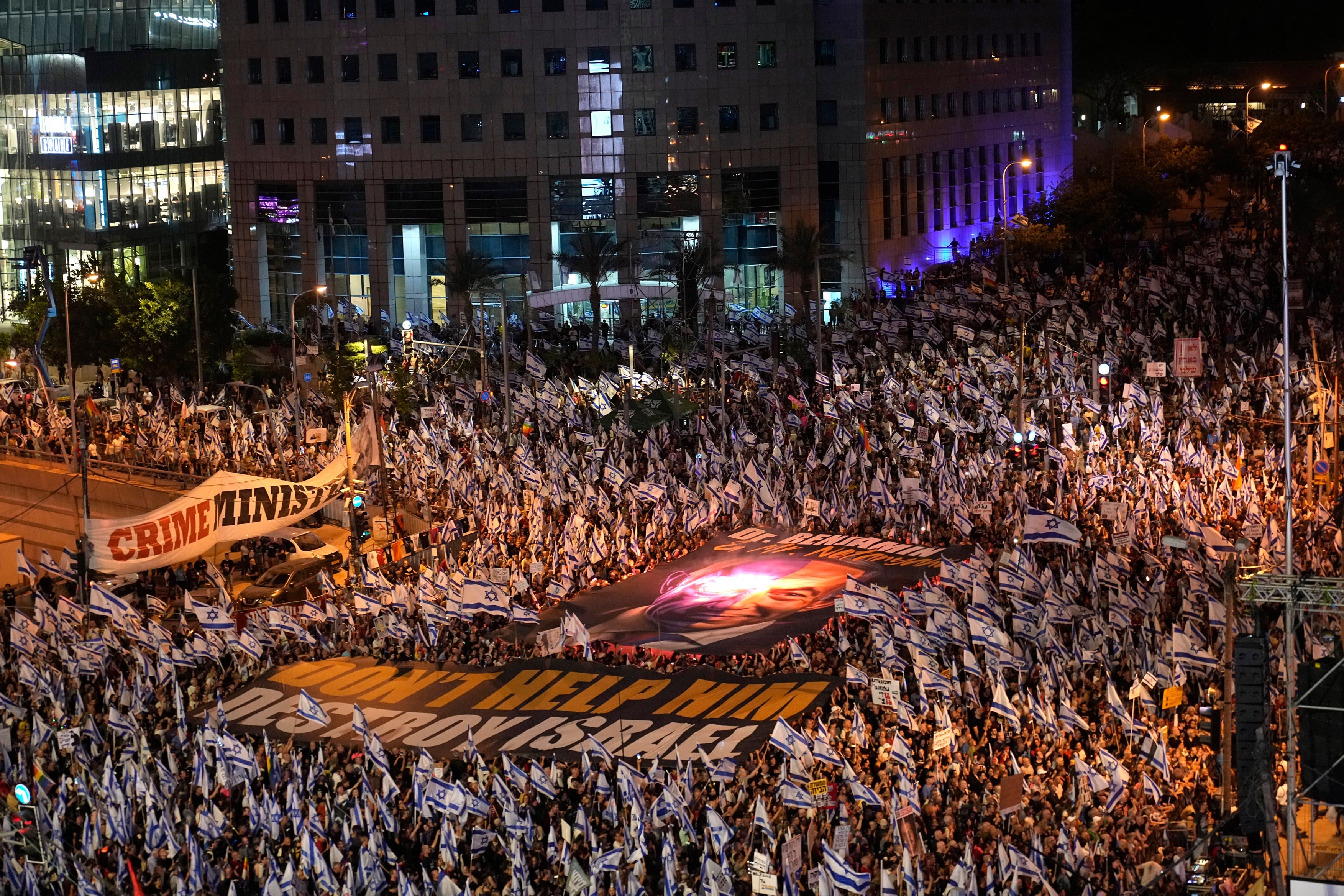 Noi proteste masive în Israel, pentru a 21-a săptămână la rând, împotriva reformei judiciare a lui Benjamin Netanyahu