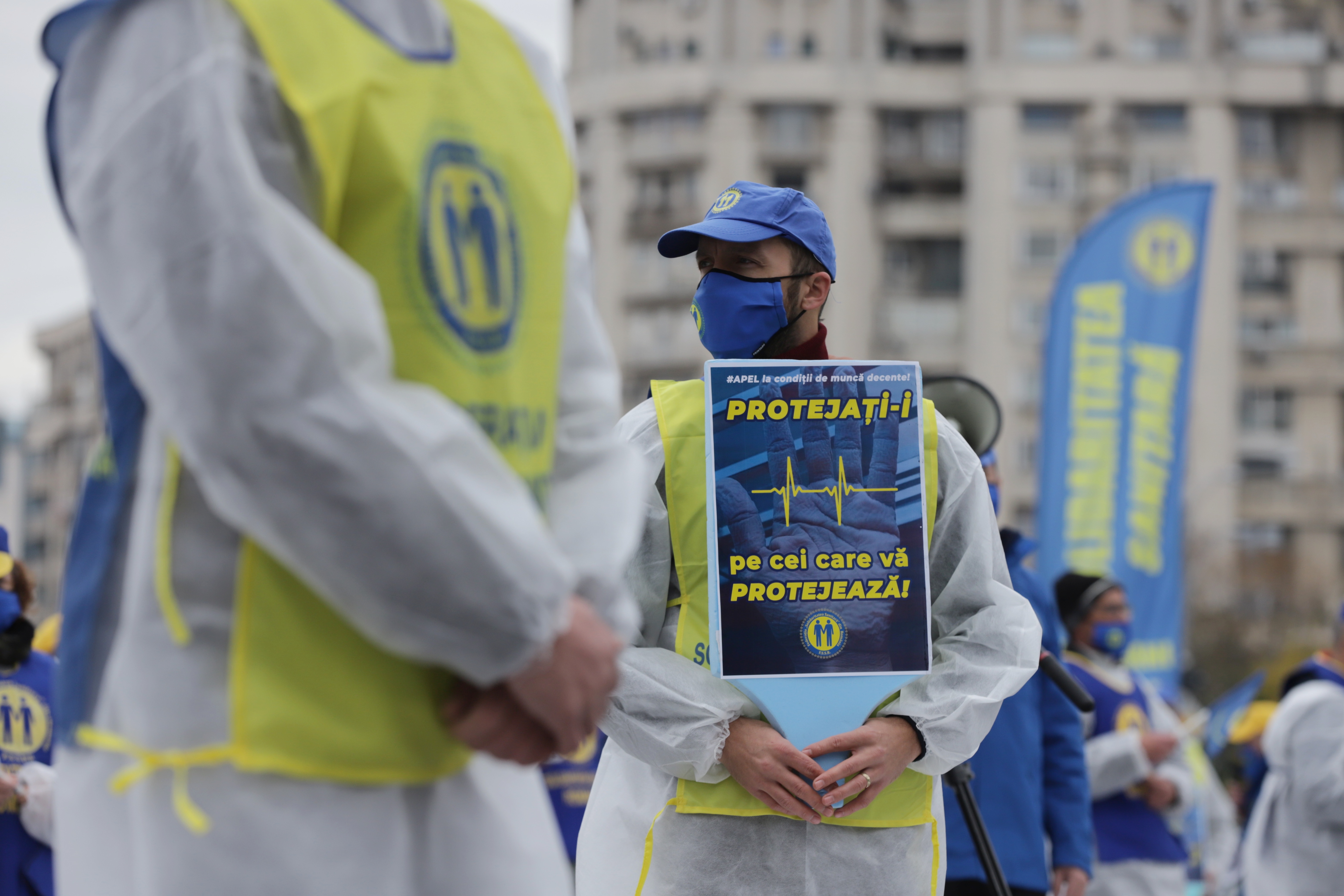 Protest al Federaţiei “Solidaritatea Sanitară”. Guvernul Orban, acuzat că scade veniturile lucrătorilor din Sănătate. Replica Executivului
