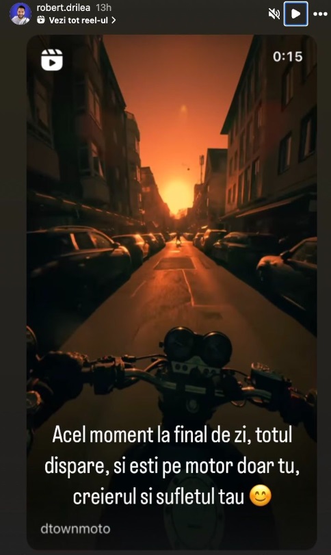 Reacția lui Robert Drilea după ce Deea Maxer a șters toate pozele cu el. Ce a postat bărbatul pe Instagram