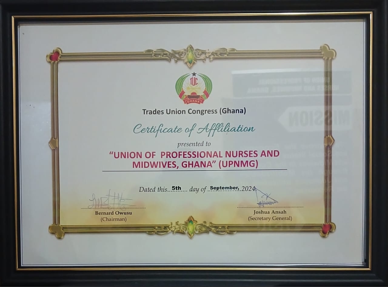 UPNMG joins forces with TUC to elevate nursing and midwifery in Ghana