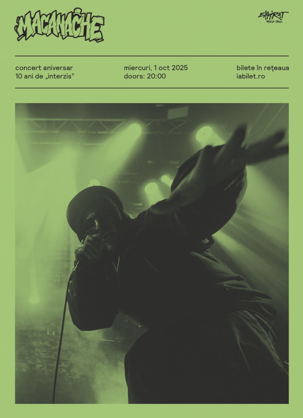 Macanache, 10 ani de carieră: Concert aniversar, rap cu instrumentiști și o expoziție dedicată tatălui său