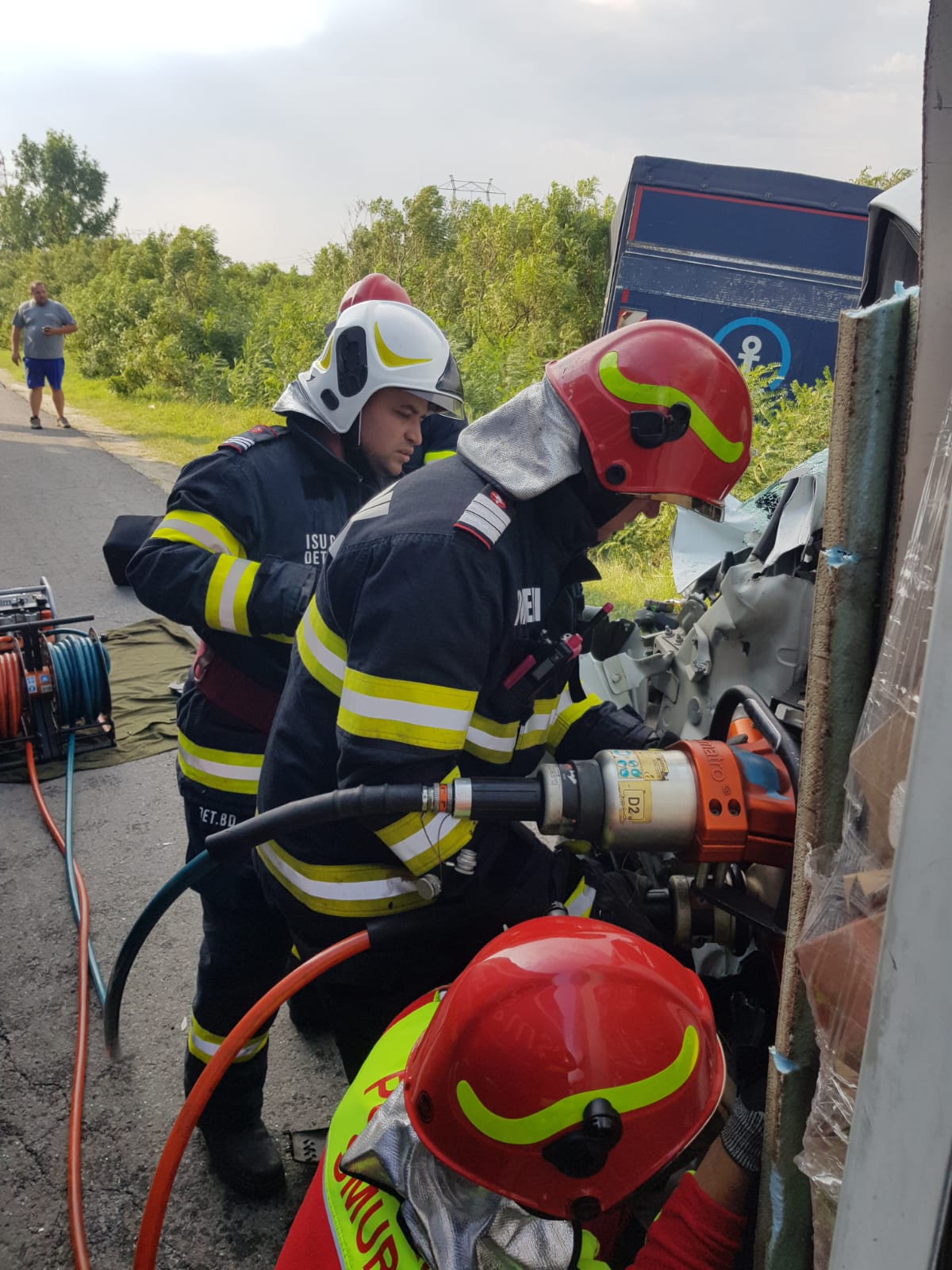 Accident grav pe Autostrada București-Pitești. Un bărbat a murit într-un carambol cu șapte mașini
