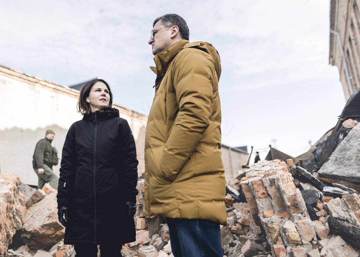 Ministrul de externe al Germaniei a vizitat Harkovul, orașul ucrainean aflat chiar la granița cu Rusia