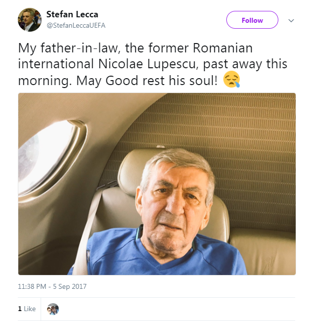 A murit Culae Lupescu. Tatăl lui Ionuț Lupescu va fi înmormântat sâmbătă. A plecat cu oful că nu a avut nepoți de la Ionuț și că a fost înjurat în Giulești / GALERIE FOTO