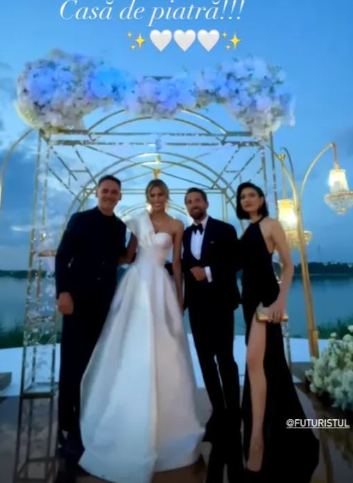 Imagini spectaculoase de la nunta lui Dani Oțil cu Gabriela Prisăcariu. Cum arată cea de-a doua rochie de mireasă a soției prezentatorului