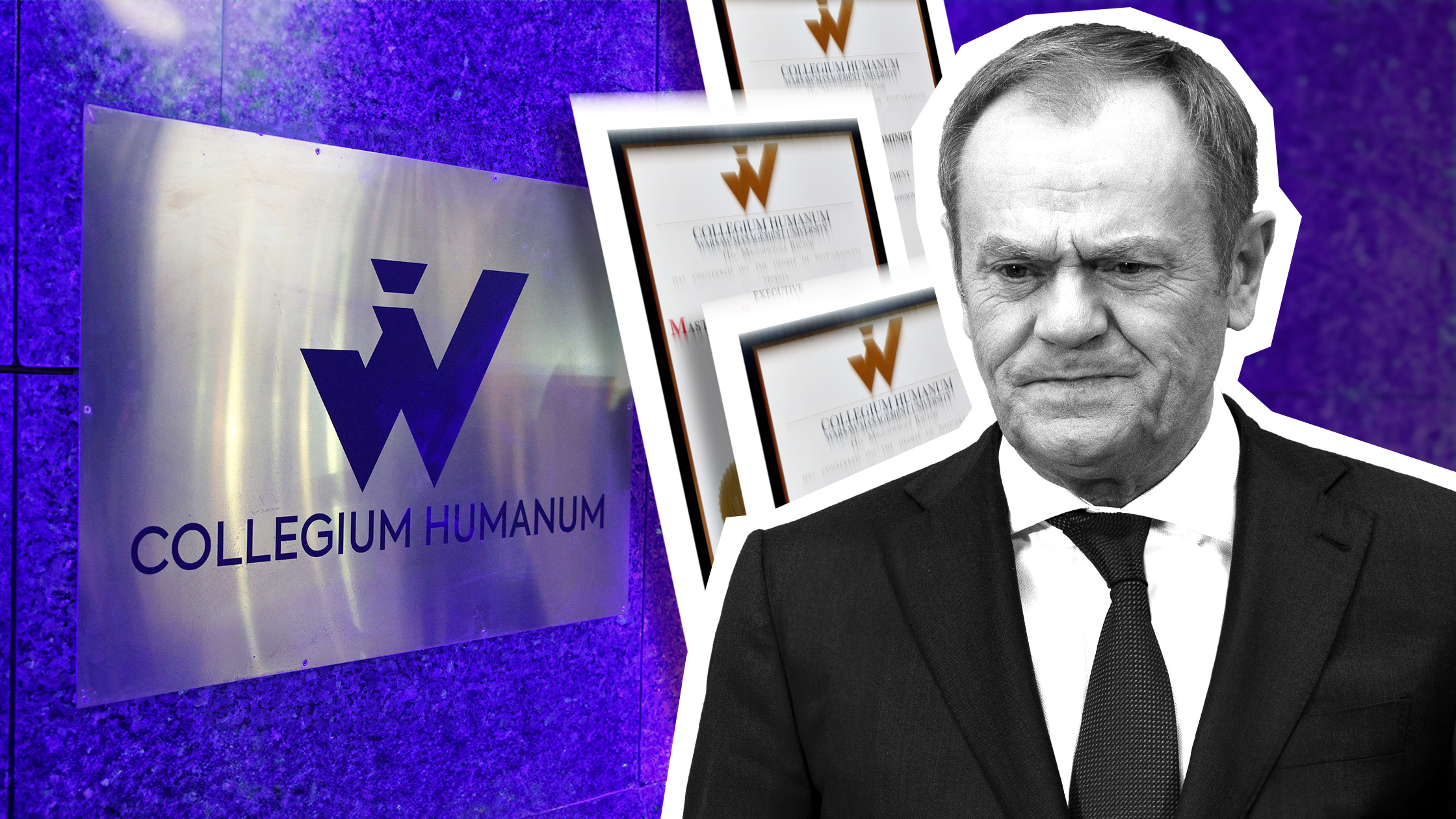 Donald Tusk nie chce słyszeć o MBA z Collegium Humanum.