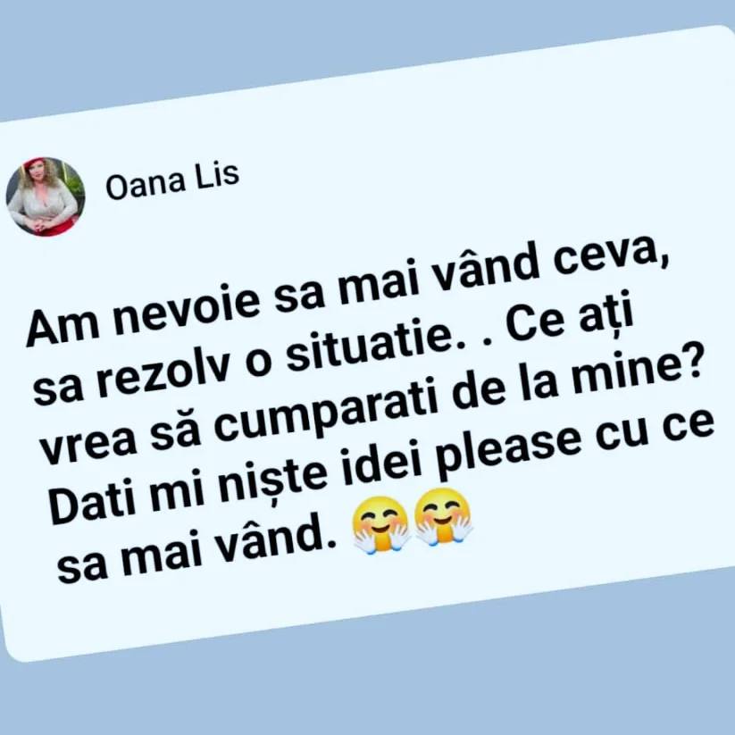 Oana Lis vinde din nou lucruri din casă pentru a face rost de bani. Unii fani au criticat-o: „O fărâmă de demnitate ți-a rămas?”