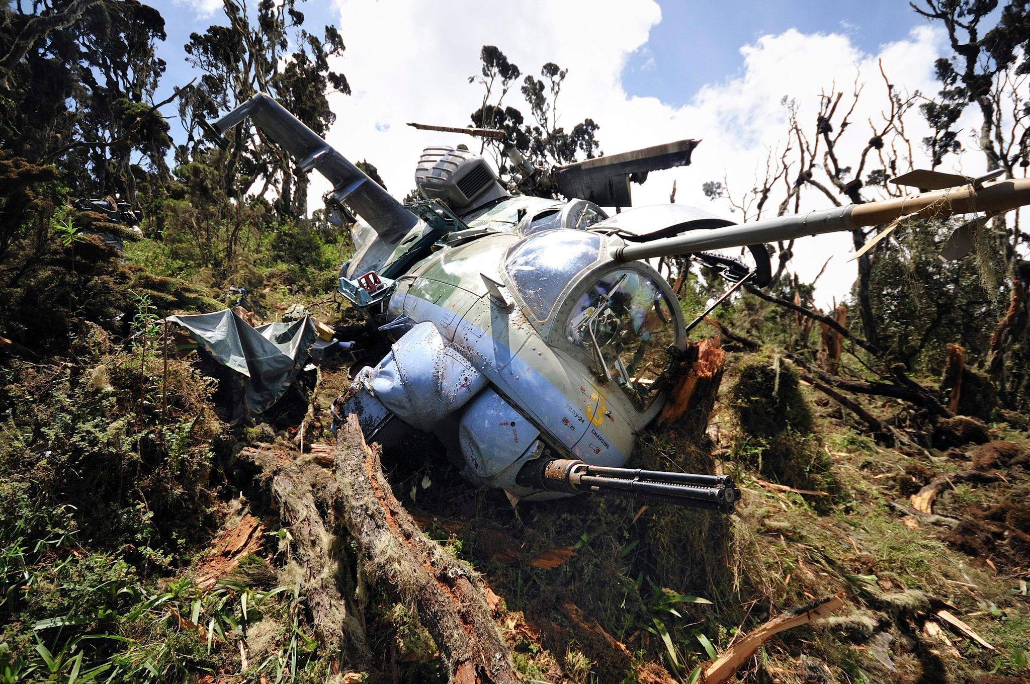 Ugandan mlitary helicopter crashes at Somalia amid continued peacekeeping efforts