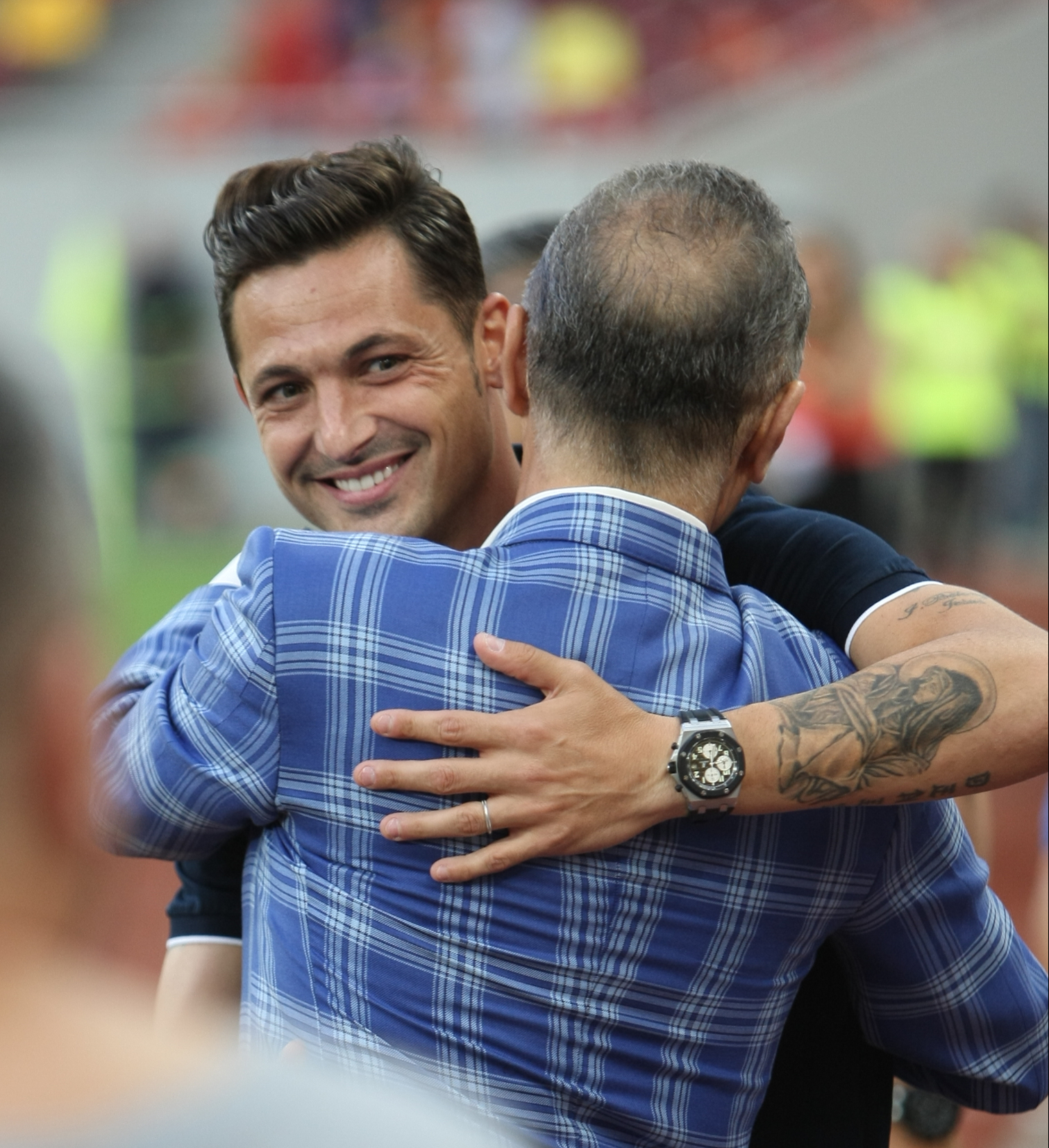LIGA I: Steaua - CFR Cluj 1-1. Transversală Vitor Bruno! A egalat Tudorie! Roș-albaștrii au avut și ei o bară, în start, apoi a marcat Tiago. Echipa lui Rădoi se chinuie, Partizan Belgrad se distrează în Serbia! Patronul a făcut baie de mulțime/ GALERIE FOTO
