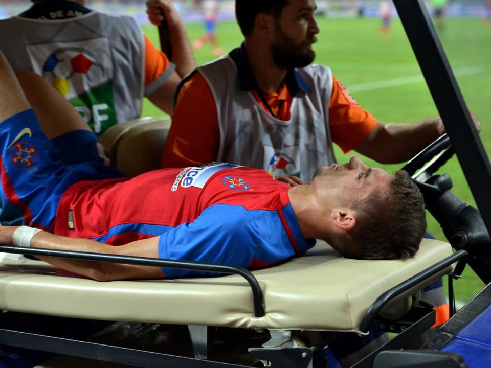 Discuții pe seama accidentării lui Florin Tănase. Medicul Pompiliu Popescu arată spre stafful Stelei. Reghe se apără