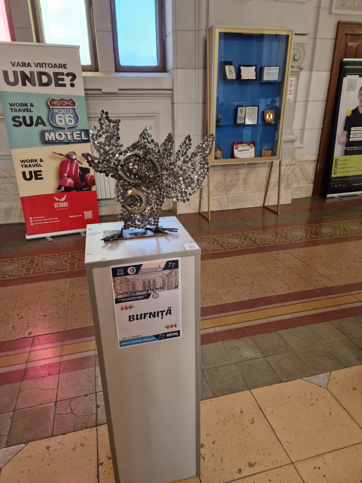 Povestea expoziției surprinzătoare din Galați „De la inginerie la artă”, care îmbină creativitatea cu sculptura 