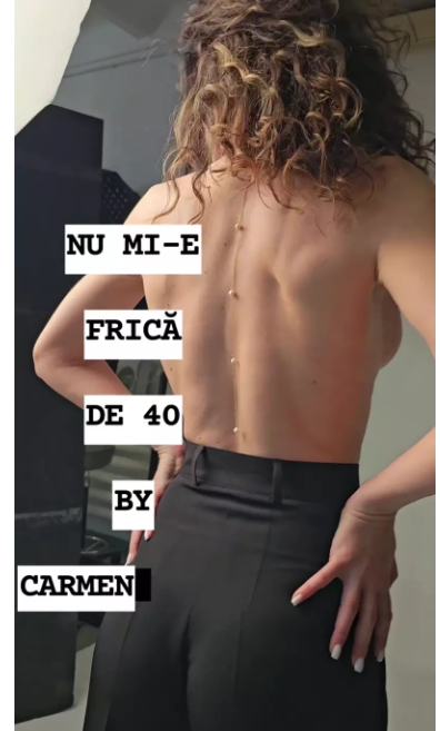 Carmen Brumă a pozat topless și a transmis un mesaj clar. Vedeta arată impecabil la 47 de ani. „Nu mi-e frică”