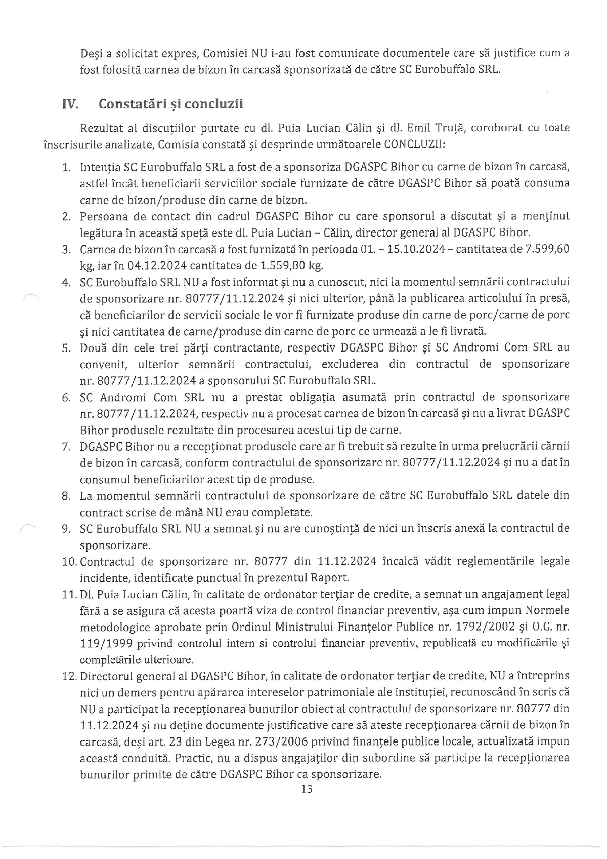 Scamatoriile șefului DGASPC Bihor, Lucian Călin Puia: a transformat bizonul donat în porc și le-a ascuns șefilor doi ani că are dosar penal