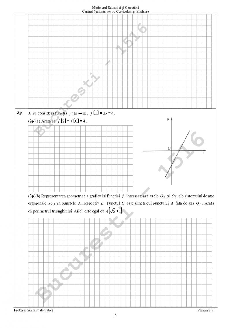Subiectele la Matematică la Evaluarea Națională 2025. Ce a picat la a doua probă a examenelor pentru clasa a 8-a