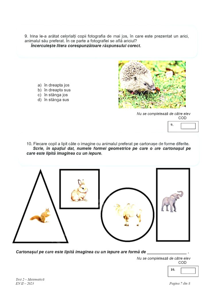 Elevii de clasa a II-a au susținut evaluarea națională la matematică. Ce exerciții au avut de rezolvat