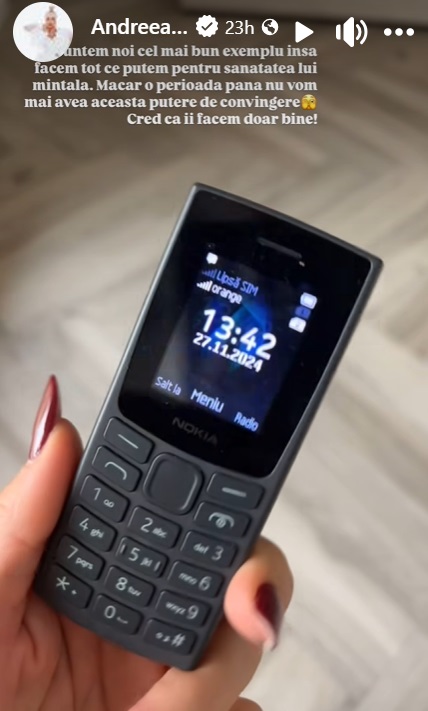 De ce Andreea Bănică i-a luat băiatului ei telefon cu butoane și nu unul performant: „Cu ăsta se descurcă și îi este de ajuns”