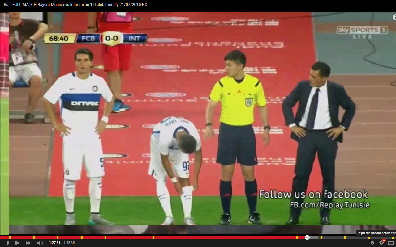 Un junior român a debutat la Inter Milano în amicalul cu Bayern Munchen / VIDEO