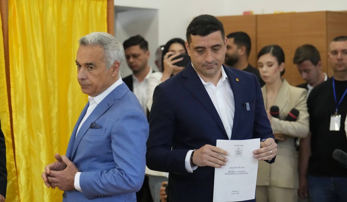 Motivul pentru care George Simion a venit fără soția sa la secția de votare. Unde se afla Ilinca atunci când George defila cu Călin Georgescu