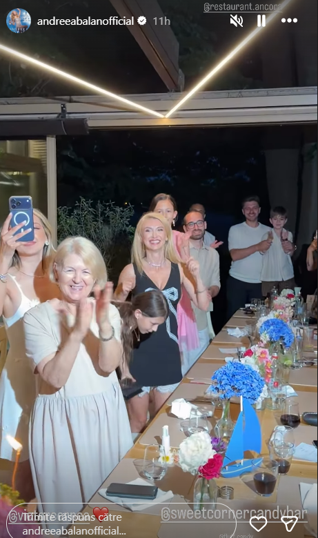 Cum a apărut Andreea Bălan la petrecerea de ziua ei. Gestul făcut de Victor Cornea, soțul artistei, în fața tuturor