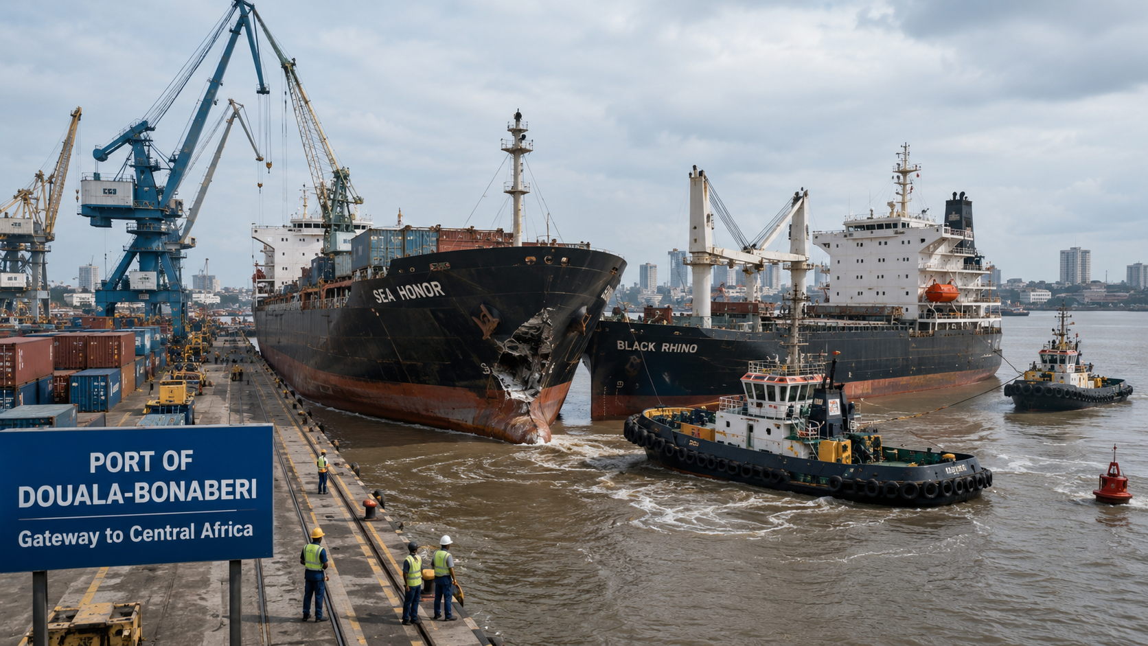 Cameroon restores operations at Central Africa’s busiest trade gateway after cargo ship collision