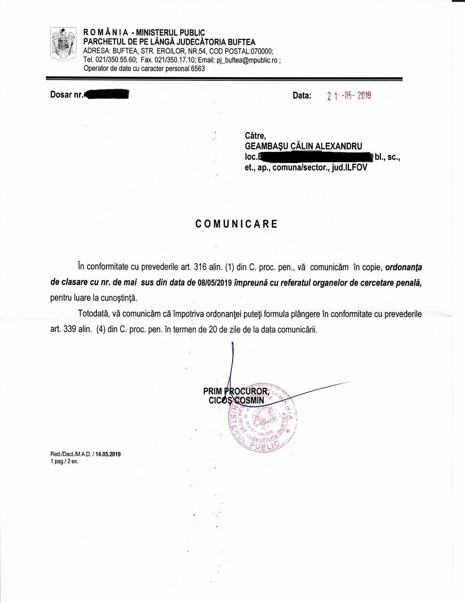 Reacția lui Călin Geambașu, în urma anchetei demarate de judecători împotriva lui și a fostei soții. Cei doi sunt bănuiți de corupere sexuală a minorilor