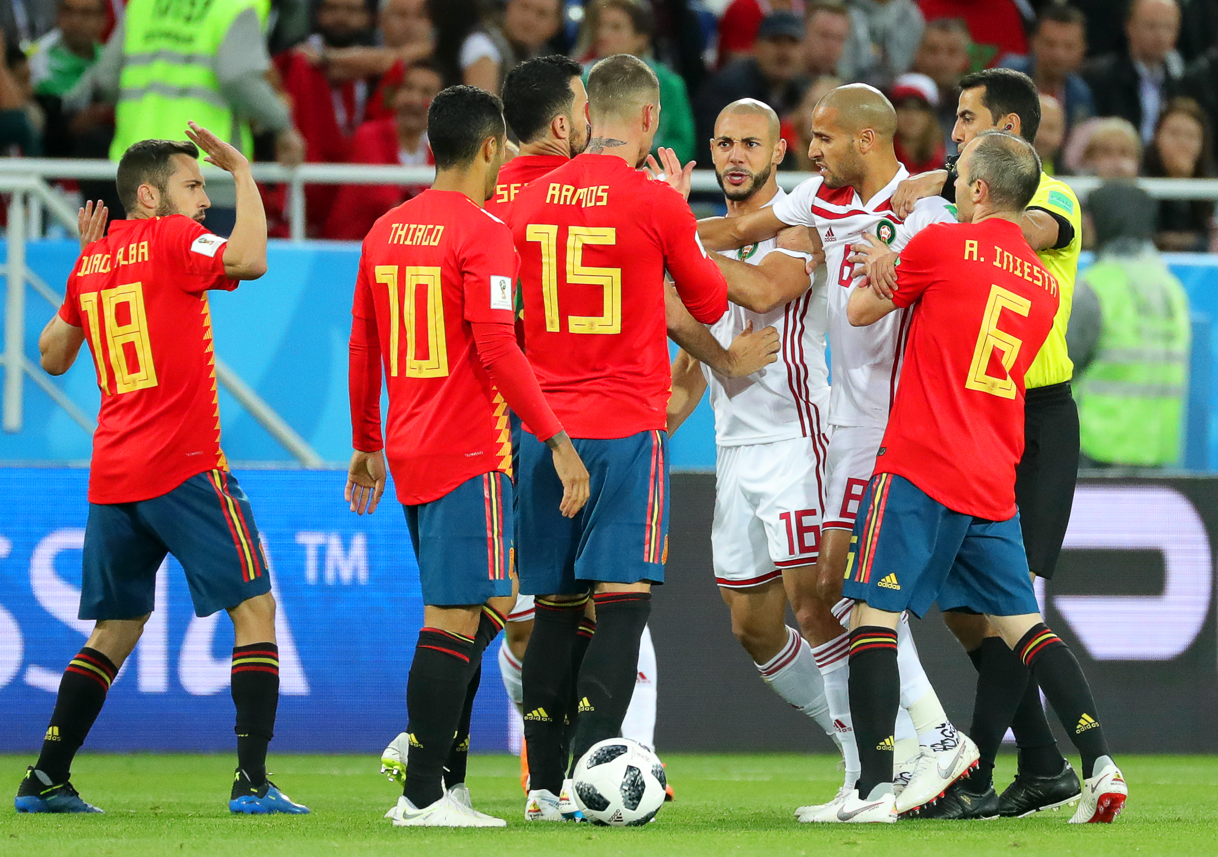Spania - Maroc 2-2, în Grupa B a Campionatului Mondial de Fotbal din Rusia 2018. Ibericii, calificare cu emoții / FOTO&VIDEO