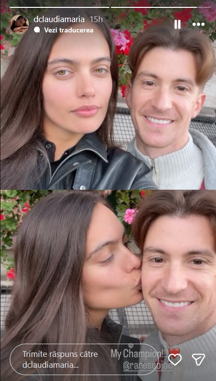 Noi imagini cu Rareș Cojoc și iubita lui, Claudia Dumitru