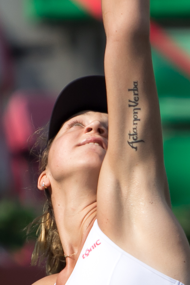 Tenis. Sud-coreenii i-au fotografiat tatuajul Patriciei Țig / GALERIE FOTO