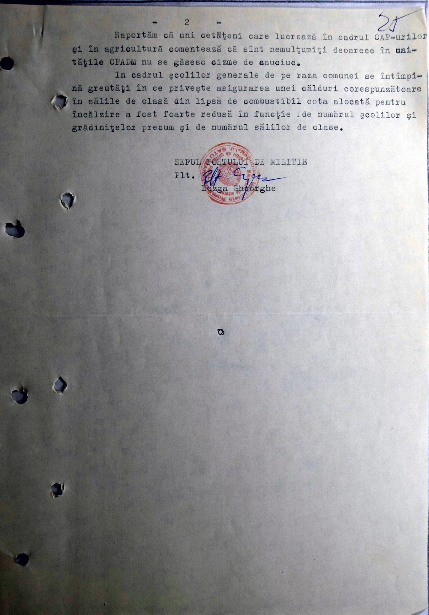 Cum erau urmăriți de Miliție și Securitate locuitorii din satele României. „Suspecții” filați de autorități erau grupaţi în două tabele: „A” şi „B”