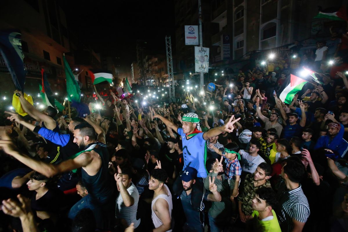 Imaginile bucuriei în Fâșia Gaza, după acordul de încetare a focului cu Israelul