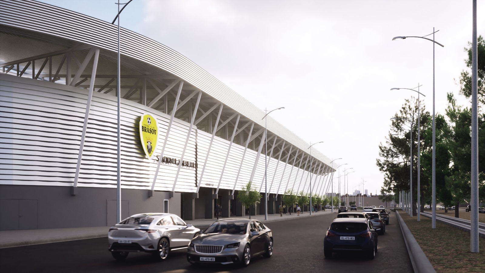 Stadion de 30 de milioane de euro la Brașov, care nu are echipă în primele două ligi. Cum va arăta și când va fi gata
