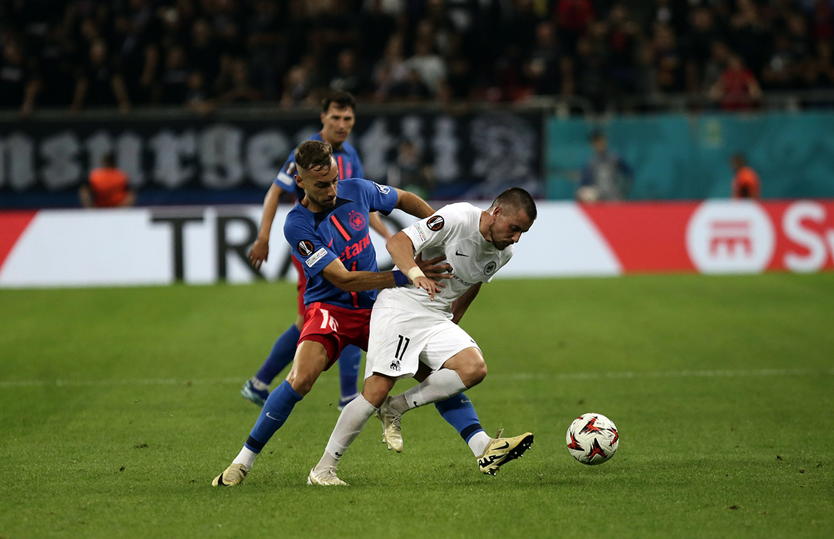 FCSB - Rigas FS 4-1. Principalele imagini de la victoria care i-a dus pe roș-albaștrii pe locul 2 în Europa League | GALERIE FOTO