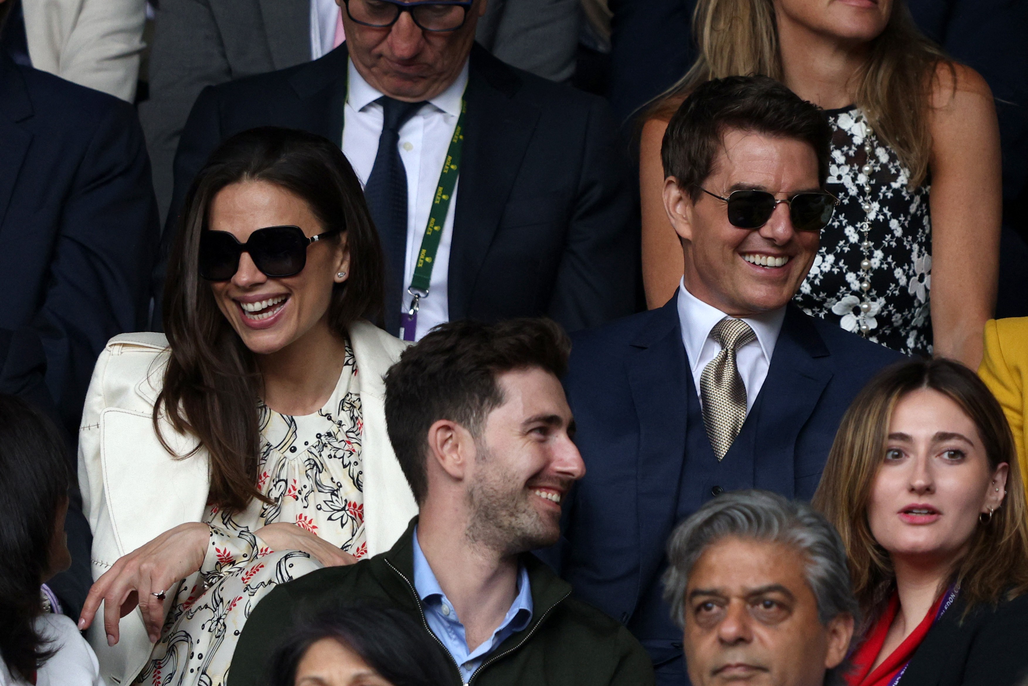 Cine este noua iubită a lui Tom Cruise. L-a însoțit la meciul de la Wimbledon 2021