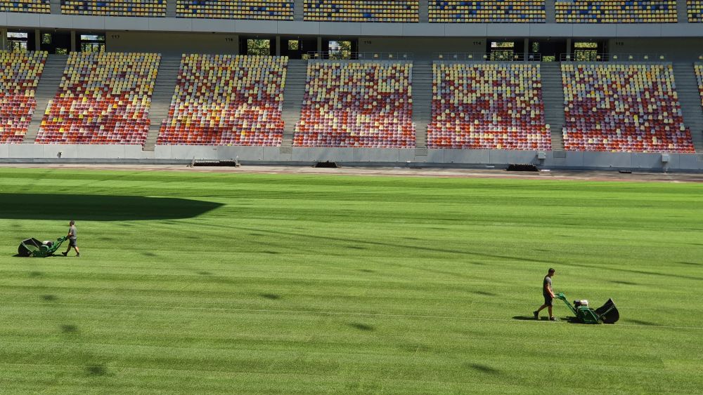 Arena Națională e pregătită pentru meciul România - Spania. „Noul gazon e de o calitate foarte bună”. Cât a costat „covorul” de iarbă