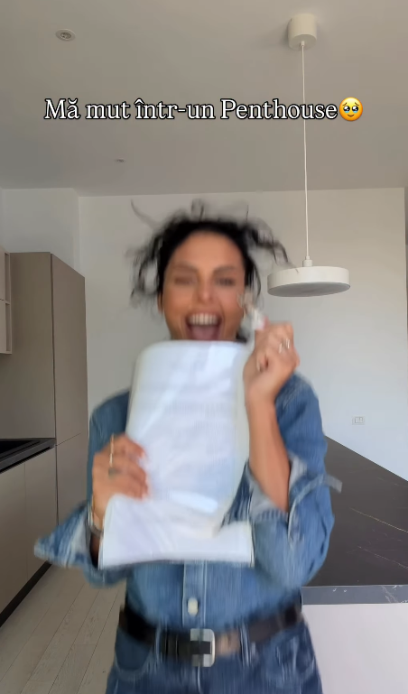 Imagini din penthouse-ul achiziționat de Andreea Popescu, după divorțul de Rareș Cojoc