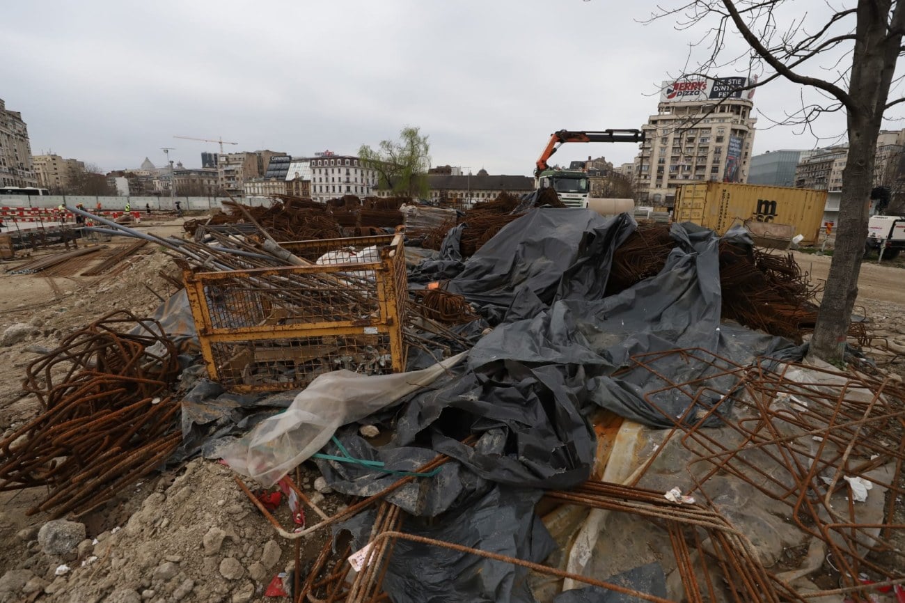 Daniel Băluță anunță când se redeschide traficul în zona Hanul lui Manuc din București. Lucrările la Planșeul Unirii au ajuns la 50%