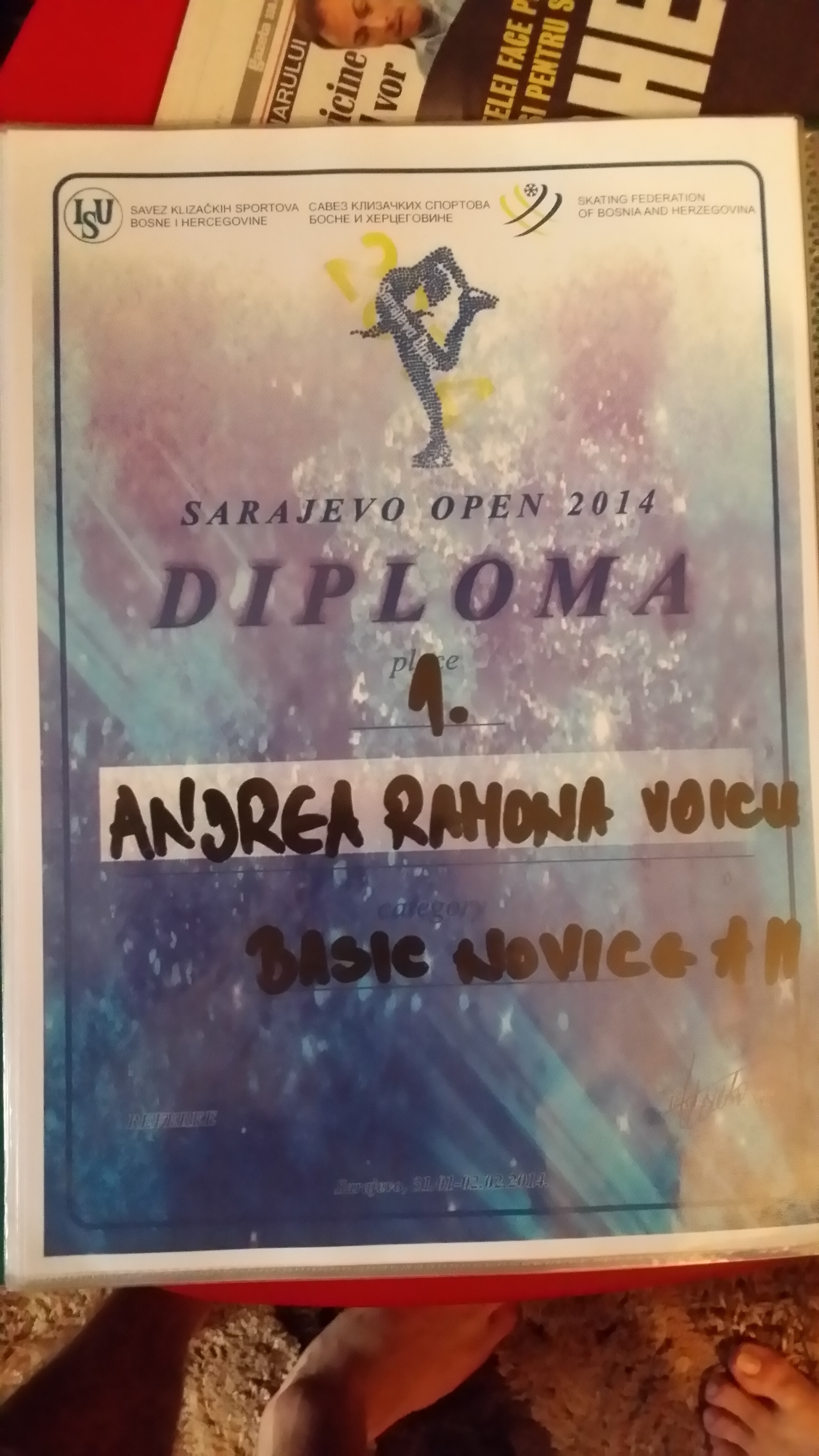 PATINAJ ARTISTIC / Andreea a impresionat şi în Ungaria. A câştigat un nou concurs. Povestea reginei fără bani. Un sport COSTISITOR