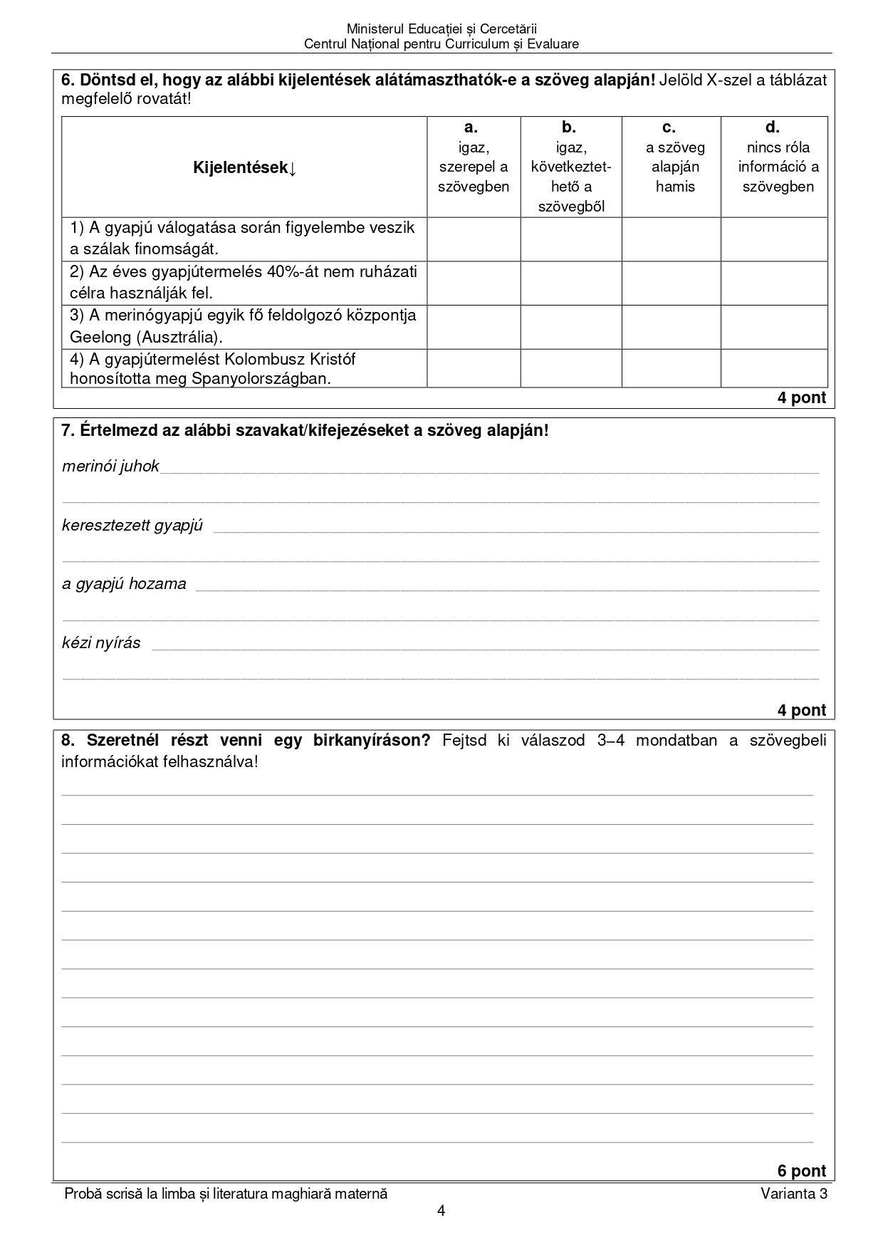 Evaluarea Națională 2026 la limba maternă s-a încheiat - ce subiecte au picat și care este baremul