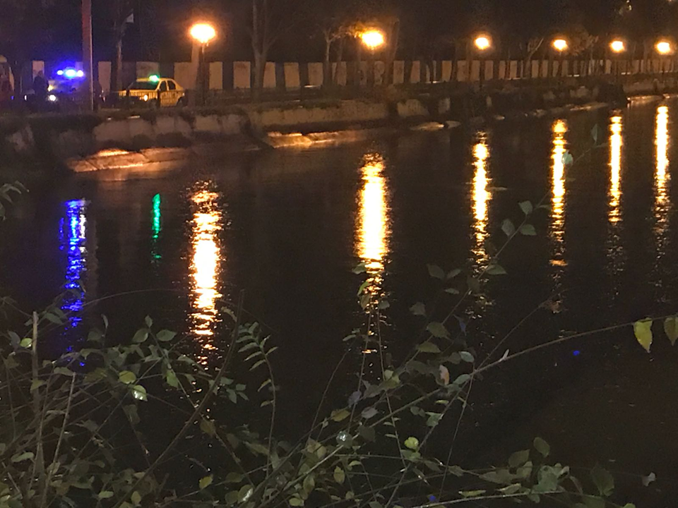 Un șofer a căzut cu mașina în râul Dâmbovița, în zona Cotroceni din Capitală (FOTO & VIDEO)