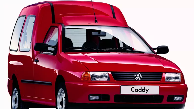 Volkswagen Caddy II (1995 - 2003) Kombi Caddy 1.9 SDI Mixt wersja 3-drzwiowa, Diesel, Manualna skrzynia biegów, 1896cm3 - 64KM, 1135kg