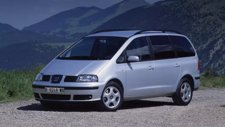 Seat Alhambra I (1996 - 2009) Van Alhambra 1.9 TDi L wersja 5-drzwiowa, Diesel, Manualna skrzynia biegów, 1896cm3 - 90KM, 1640kg