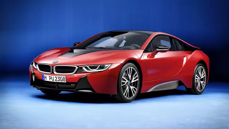 BMW i8 (2014 - ) Coupe i8 wersja 2-drzwiowa, Hybrydowy, benzyna/elektryczny, Automatyczna skrzynia biegów, 1499cm3 - 231KM, 1485kg