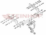Steinhof Hak holowniczy Ford Mondeo Kombi 2000-2007 wiązka 7PIN WUD-05 2696-uniw