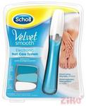 Scholl Velvet Smooth Electronic Nail Care System elektroniczny pilnik do paznokci niebieski