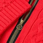 PaMaMi Sweter na suwak z rękawem 3/4 - czerwony 2210504-015